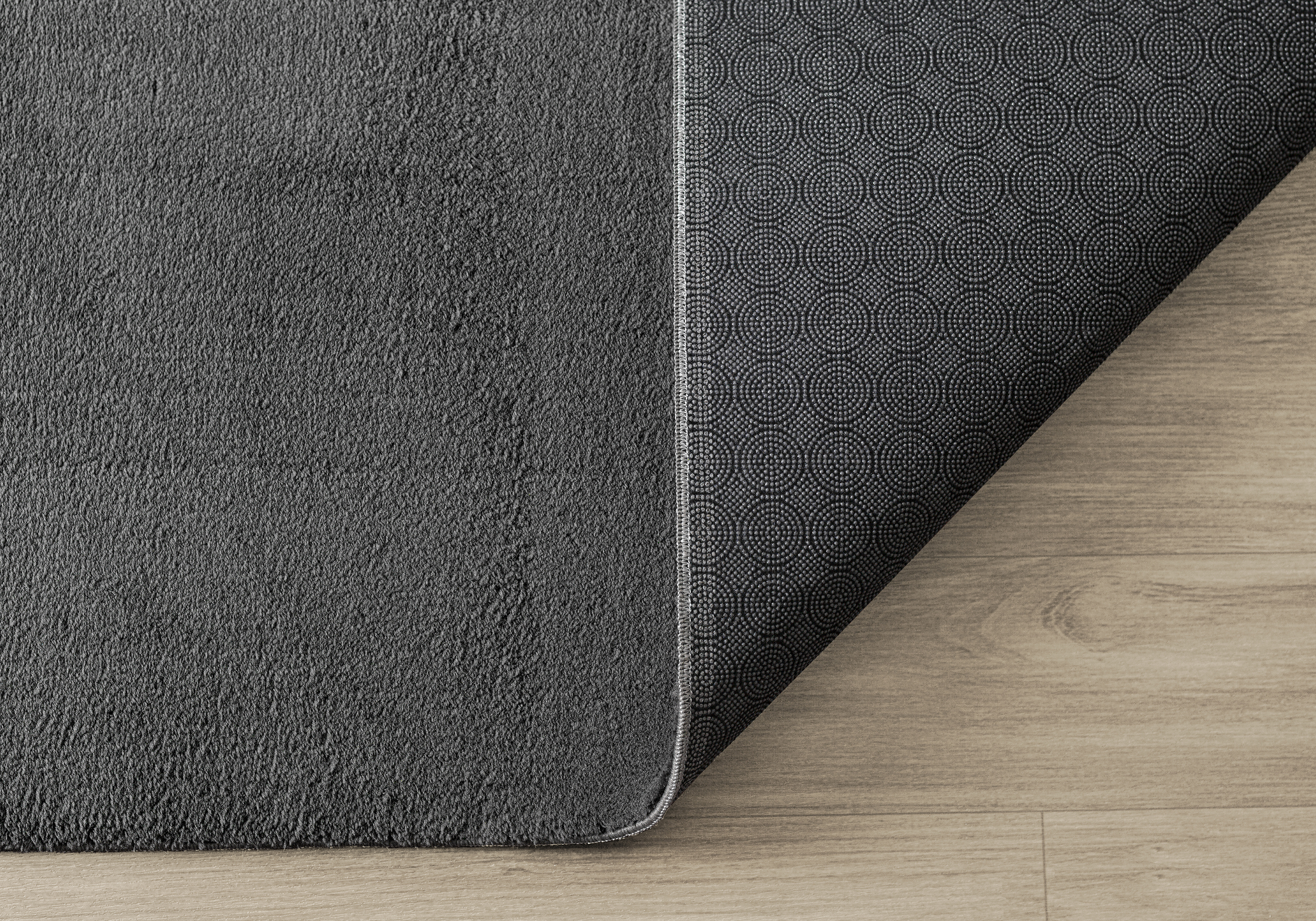 Teppich Kurzflor Weich Wohnzimmerteppich Anti-Rutsch oval