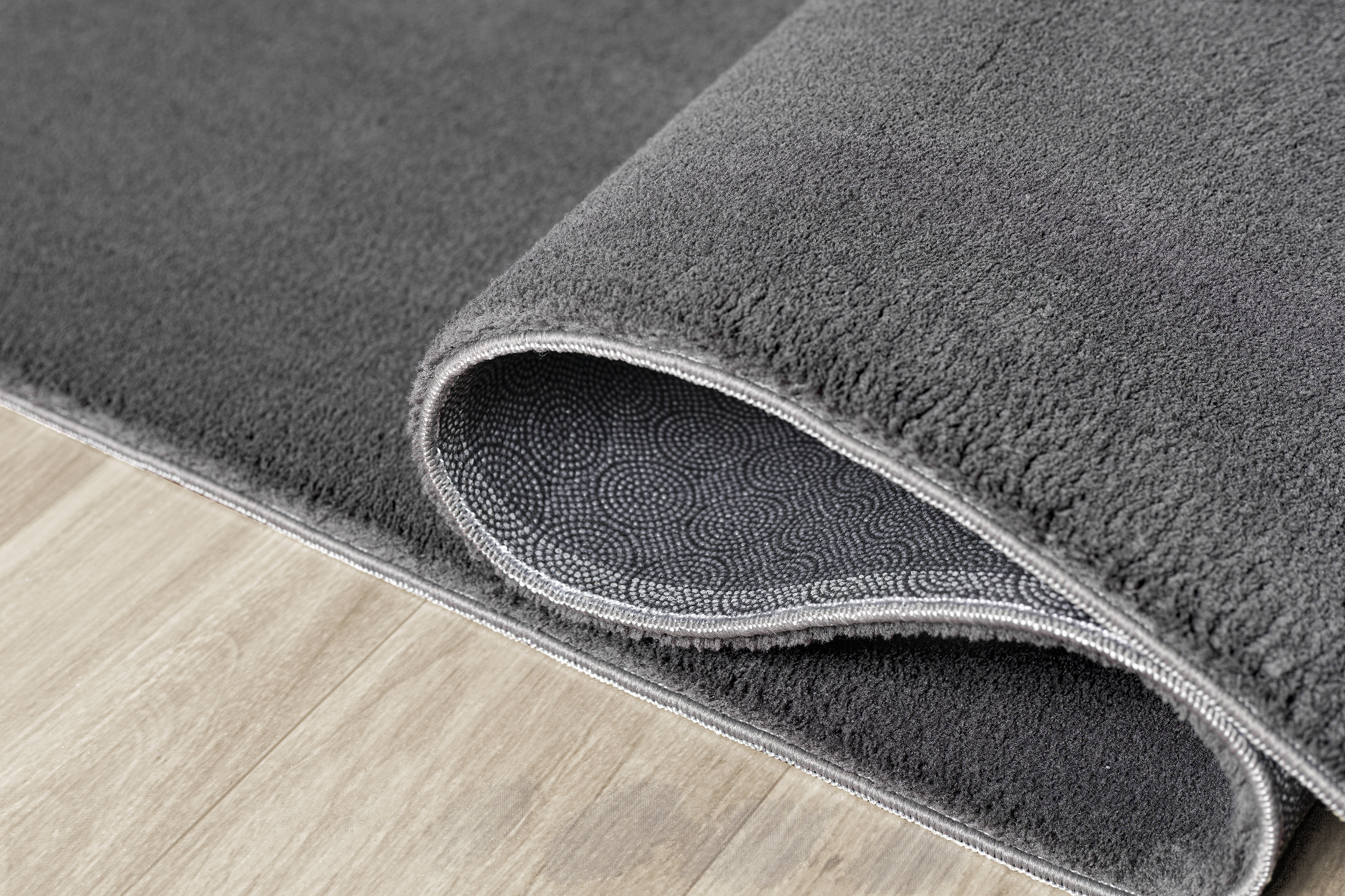 Teppich Kurzflor Weich Wohnzimmerteppich Anti-Rutsch oval