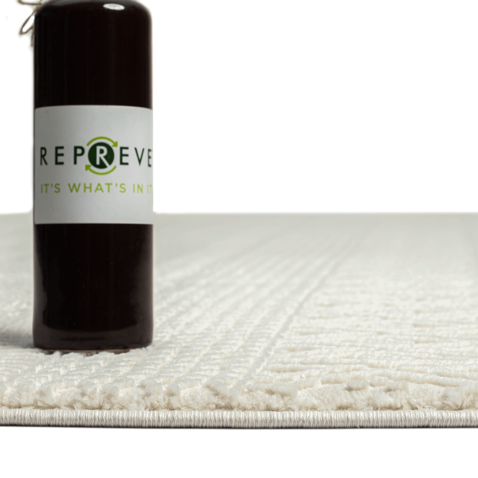 Designer Teppich Wohnzimmer Modern Stil Uni Nachhaltig Creme