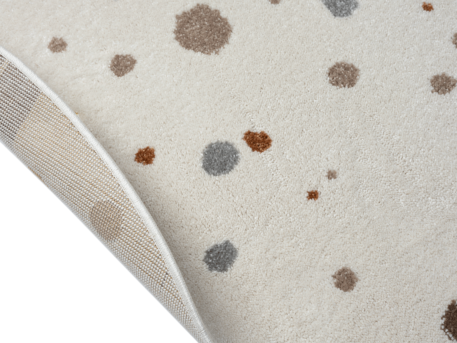 Teppich Kinderzimmer Babyzimmer Mädchen Junge Creme Bunt Rund